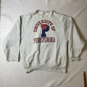 Fruit of the Loom Sweatshirt Mens XXL University Pennsylvania Distressed Vintage